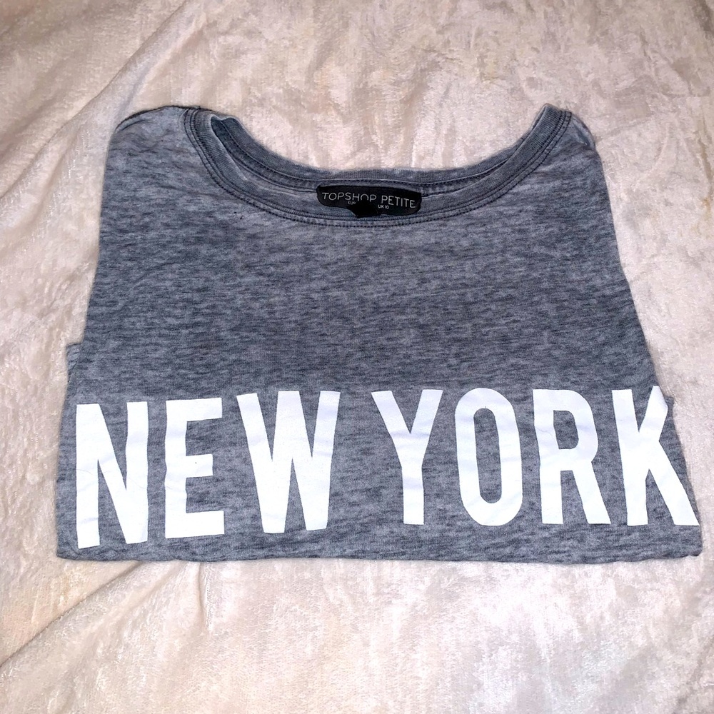 Top Shop Petite New York Crop top